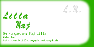lilla maj business card